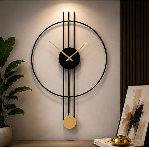 idekors 30 Inch Linear Minimalist Wall Clock decorative wall clock for modern home decor
