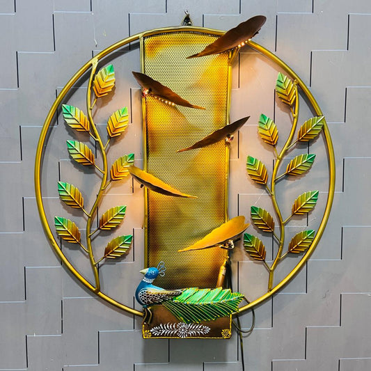 Metal Fountain with led Wall Decor