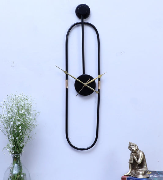 Oval clock panel