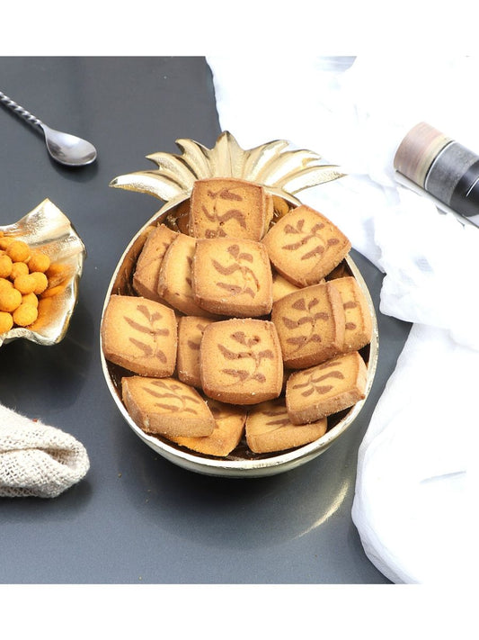 Aluminium Pineapple shape snack platter