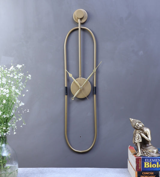 Oval clock panel