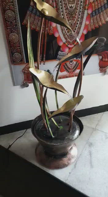 Metal Fountain Table Decor