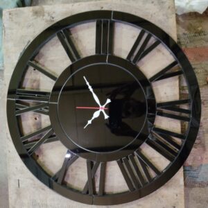 2d Roman Glass designer wall clock idekors