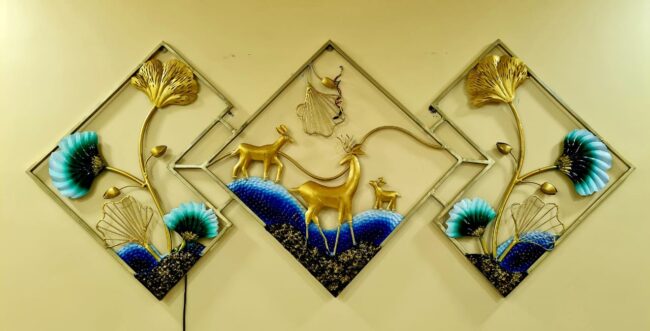 Deer wall decor with led idekors