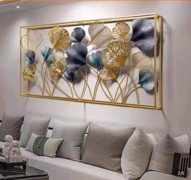 Double Frame leaves wall decor panel idekors