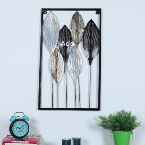 Etched leaves set of 2 wall decor idekors