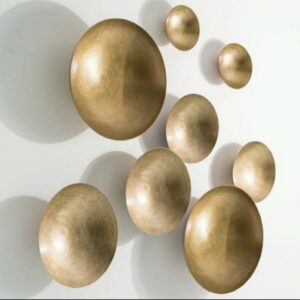 Golden Wall Decor Plates wall decor panel (set of 8 pieces) idekors