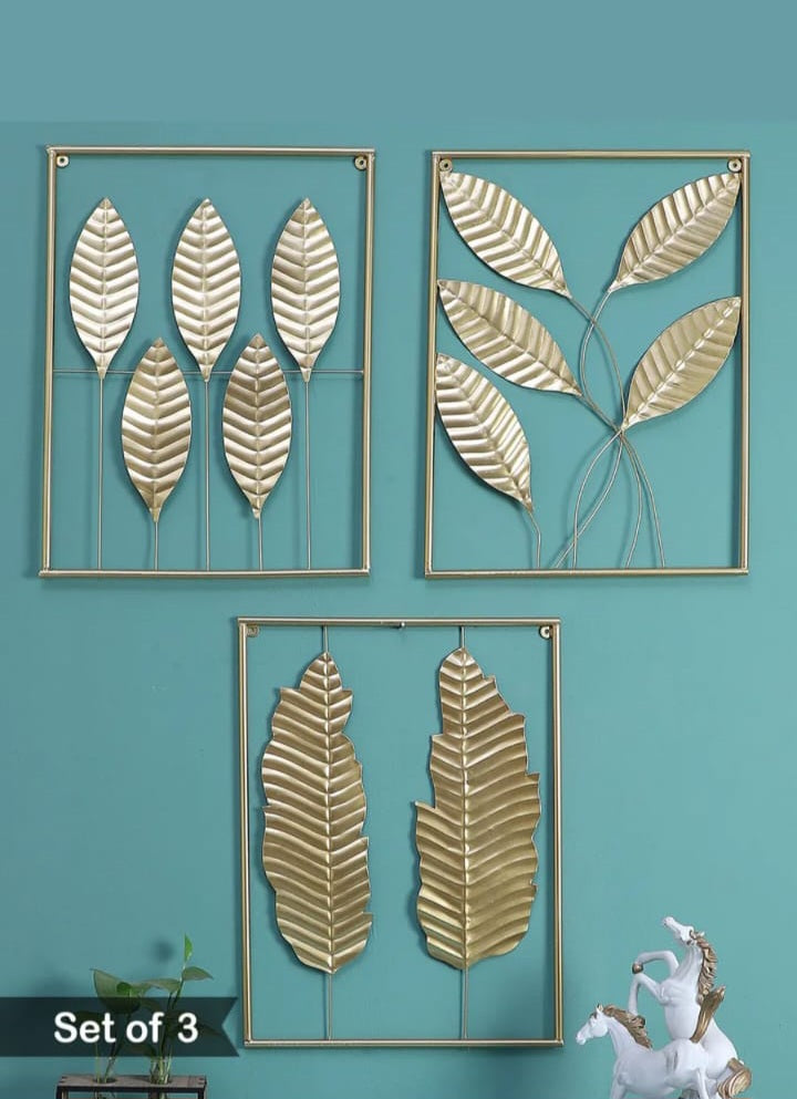 Hammered Leaves set of 3 idekors