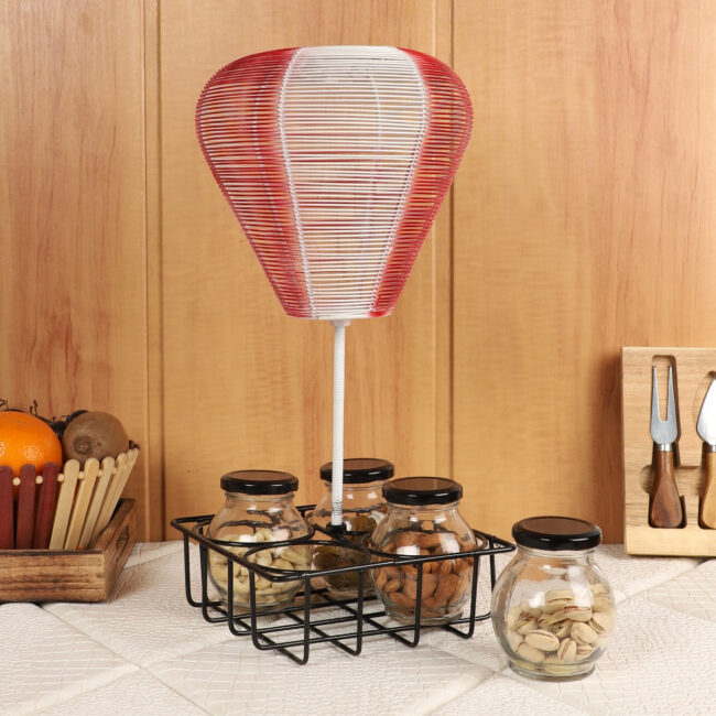 Hot air ballon shape dry fruit servjng platter idekors