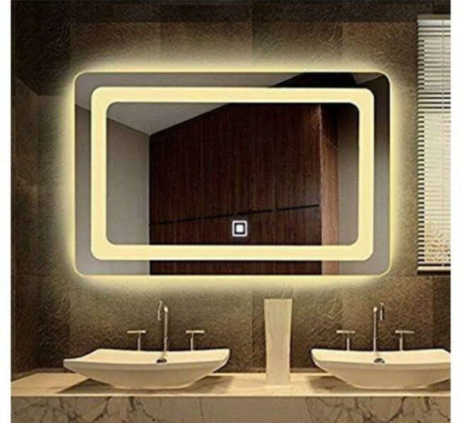 Led Sensor touch mirror rectangle idekors