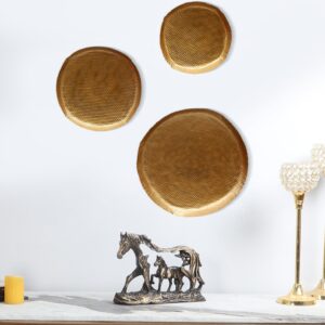 Metal Circles wall decor set of 3 idekors