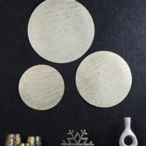 Metal Circles wall decor set of 3 idekors