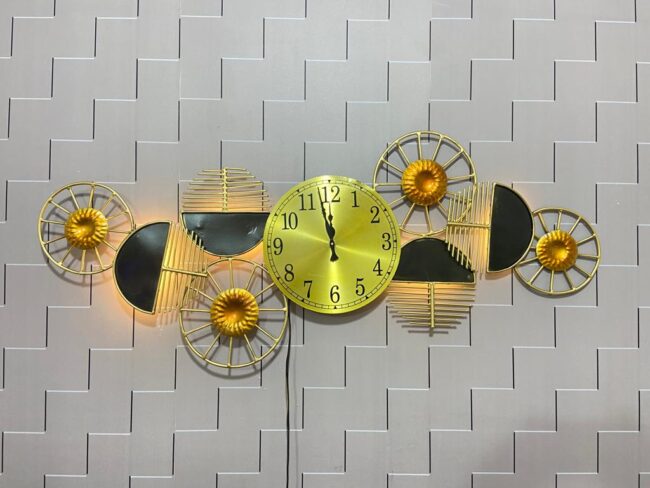 Modern clock panel wall decor idekors