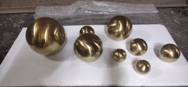 Stainless Steel Balls set of 11 pieces for wall decor panel idekors