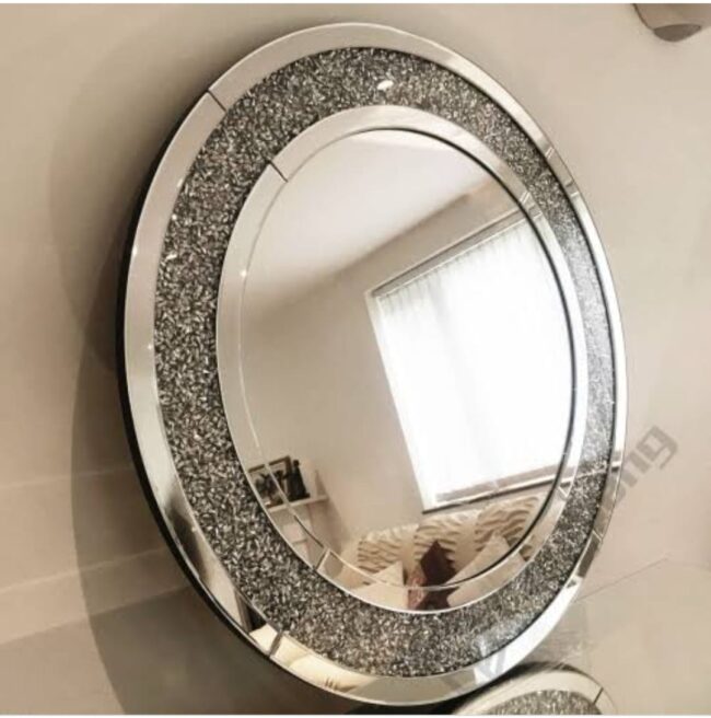 VENETIAN Elegant Classy Round Modern Designer Mirror for Home Decor idekors