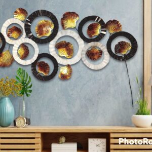 Wall Decor circles contemprary with led light idekors